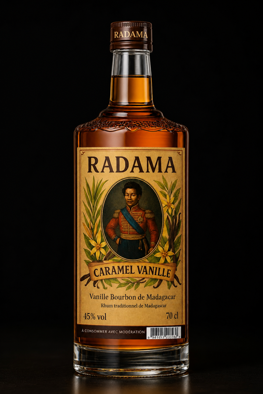 Bouteille RADAMA RHUM Caramel-Vanille